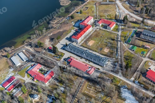 Preview: Aerial View Over The Aluksne City (Latvia)