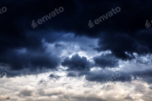 Preview: Dark And Dramatic Storm Clouds Area Background