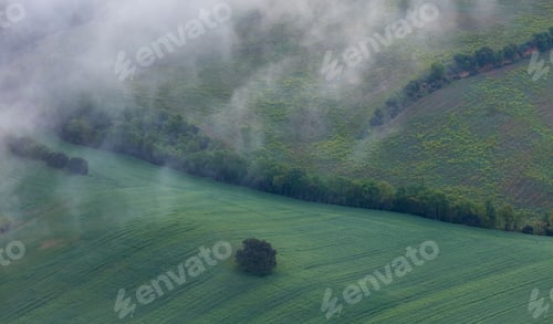 Preview: Agricultural Fields Of Ager Valley In Montsec Mountain Range Of The Pre-Pyrenees, Pyrenees