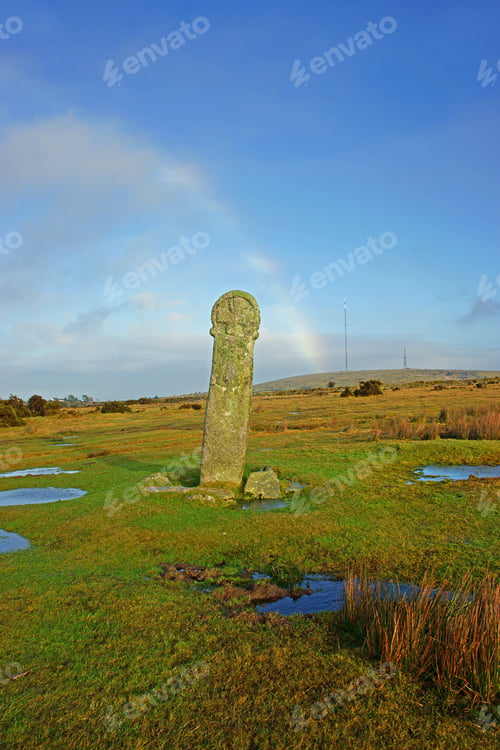 Preview: A Standing Stone On Bodmin Moor Known As Long Tom, This Stone Possibly Dates Back To Neolithic