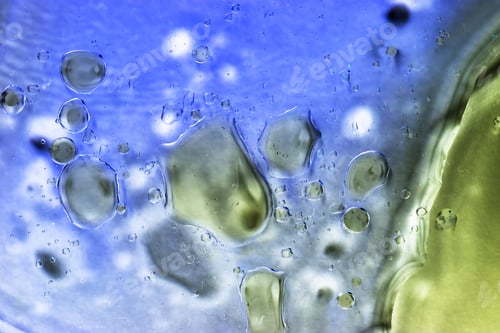 Preview: Abstract, Colorful Composition With Oil, Water And Ink