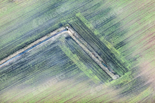 Preview: Aerial View Over The Rural Fields