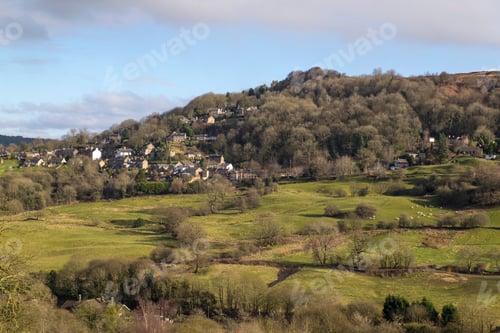 Preview: Fields And Houses In The Derbyshire Peak District Near Matlock