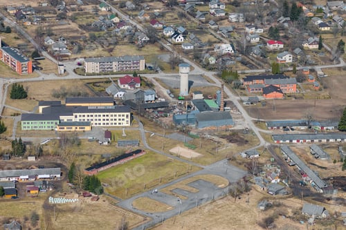 Preview: Aerial View Over The Small Parish And River