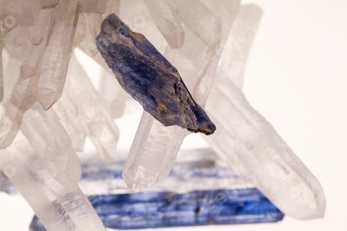 Preview: Quartz And Kianit, Natural Semiprecious Stones With Details