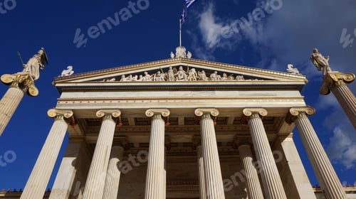 Preview: December 2016: Photo Of Iconic Academy Of Athens With Beautiful Clouds, Attica, Greece