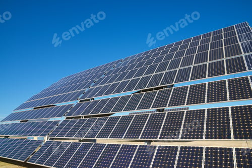 Preview: Huge Solar Panels For Electric Production In Zaragoza Province, Aragon, Spain.