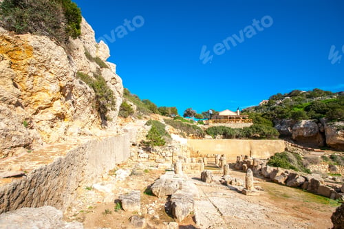 Preview: The Ancient Temple Of Hera Beside The Heraion Cape Near Perachora Village In Greece