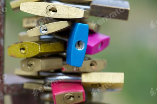 Preview: Love Padlocks On The Railing Of A Bridge