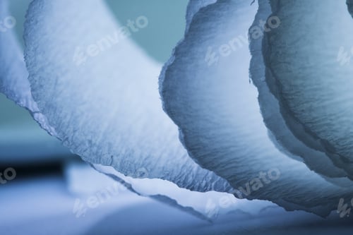 Preview: Colorful Abstract Composition With Blue Crepe, Lights And Shadows