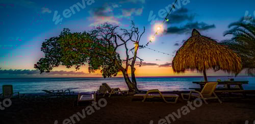 Preview: Sunset At Cas Abou Beach On The Caribbean Island Of Curacao