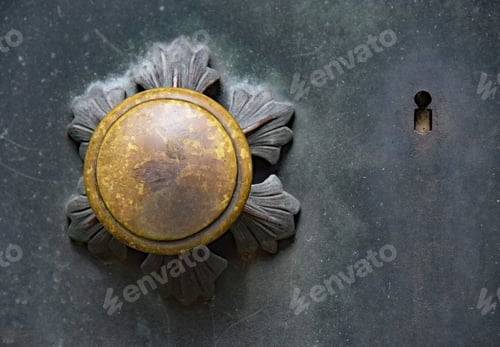 Preview: Antique Door Knob Made Of Bronze