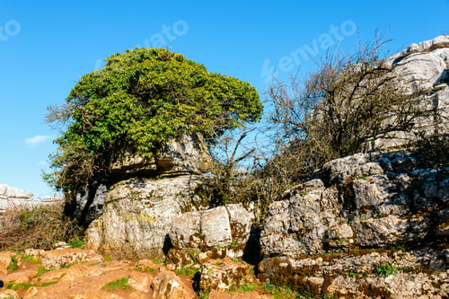 Preview: Karst Landscape In El Torcal De Antequera Natural Park, Andalusia, Spain