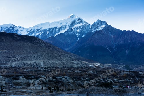 Preview: Panoramic Views On A Popular Tourist Destination Trail In Nepal - Annapurna Circuit Trail. Way To