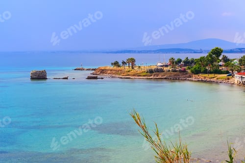 Preview: Turquoise Sea Bay And Old Port Of Nea Potidea Or Nea Poteidea In Peninsula Kassandra, Chalkidiki