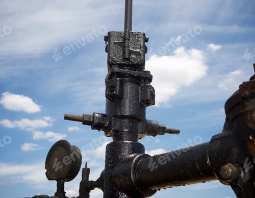Preview: Oil Well In Ayoluengo De La Lora, Burgo Province, Castilla Leon, Spain.