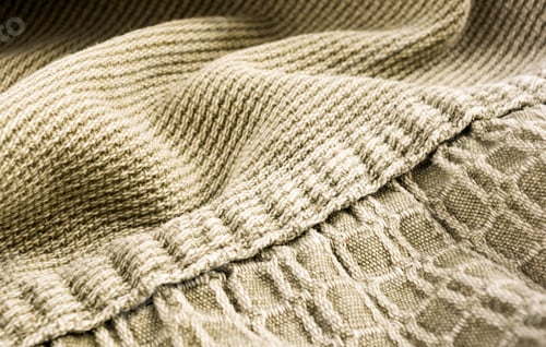 Preview: Clothing Items Stonewashed Cotton Fabric Texture With Seams, Clasps, Buttons And Rivets, Macro