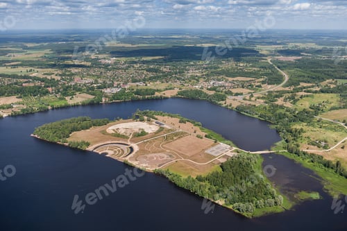 Preview: Aerial View Over The River