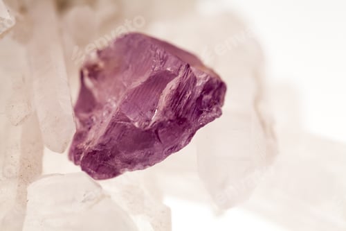 Preview: Amethist And Quartz Natural Semiprecious Stones