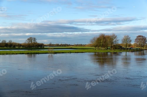 Preview: Flooded River And Landscape Scene