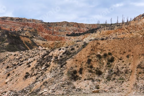 Preview: Stepped Slopes Of An Old Limestone Quarry