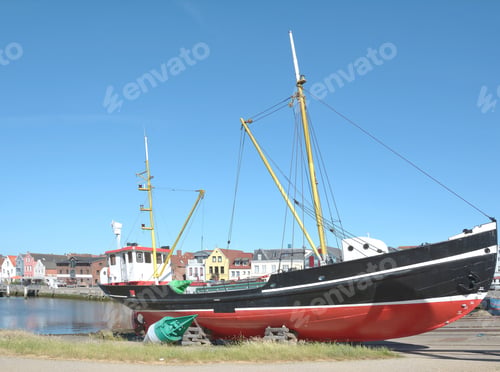 Preview: Harbor Of Husum In North Frisia,Schleswig-Holstein,Germany