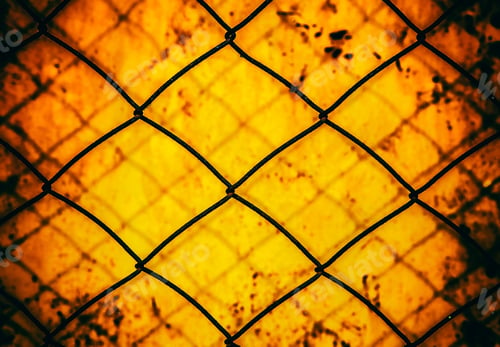 Preview: Vignetting Photo Of Rusty Wire Netting On The Old Metal Background