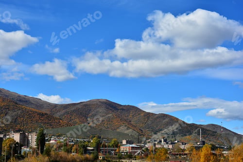 Preview: Autumn Landscape With Dramatic Clouds