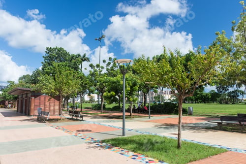 Preview: Park In Fort De France, Capital Of Martinique, Caribbean