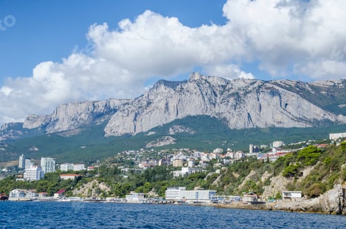 Preview: View Of The Beach Of Yalta From The Sea, Crimea