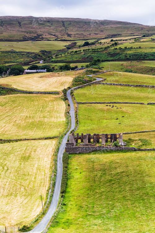 Preview: Summer Landscape Of Pastures, Hills And Meadows In Popular And Picturesque Antrim, Northern