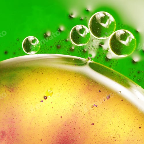 Preview: Abstract, Colorful Composition With Oil, Water And Ink