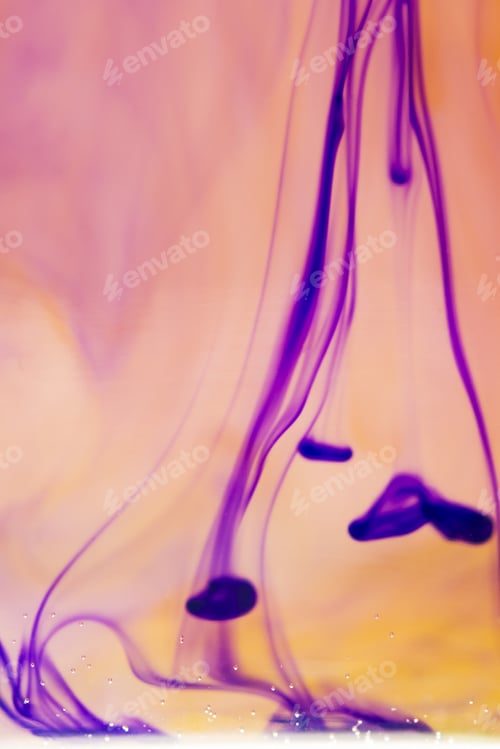 Preview: Abstract, Colorful Ink Shapes