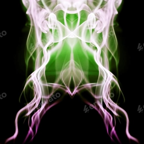 Preview: Abstract Composition With Smoke Shapes