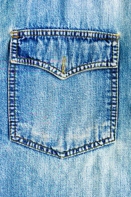 Preview: Close Up of Denim Shirt Pocket Detail
