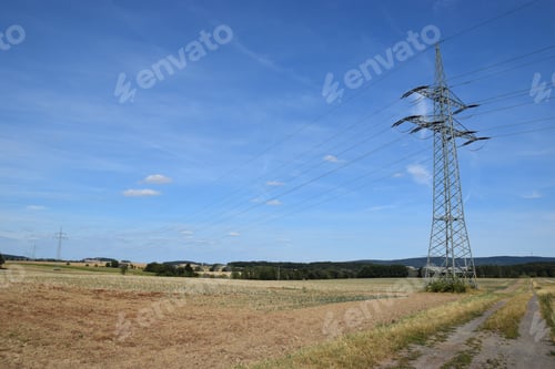 Preview: Summer Landscape In Schaumburg With Power Pole