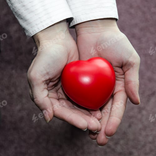 Preview: Red Heart In Hands Image