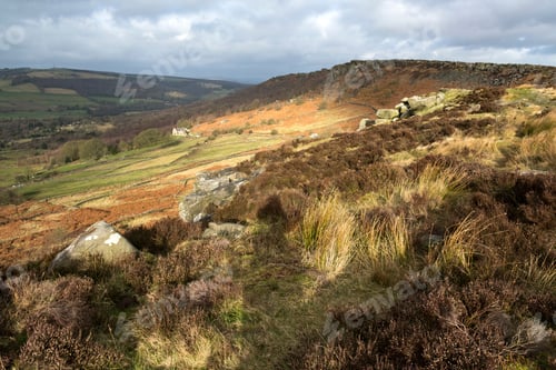 Preview: Windswept Landscape In The Derbyshire Peak District