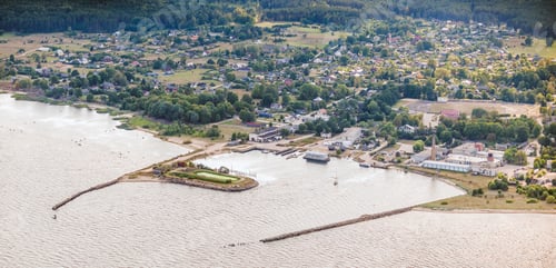 Preview: Aerial View Over The Engure Harbour (Latvia)