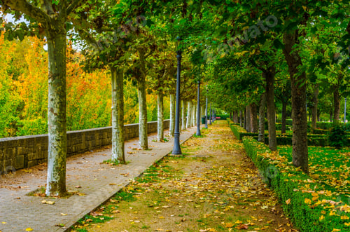Preview: View Of An Alley With A Viewpoint Over Pamplona On Its Edge, Spain