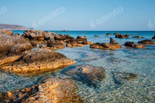 Preview: Elafonissi Beach With Pink Sand On Crete Island, Greece