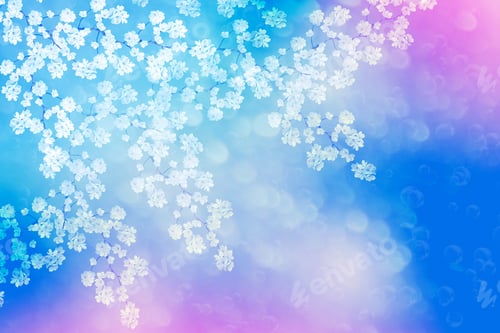 Preview: Blossoming Branch Apple. Bright Colorful Spring Flowers