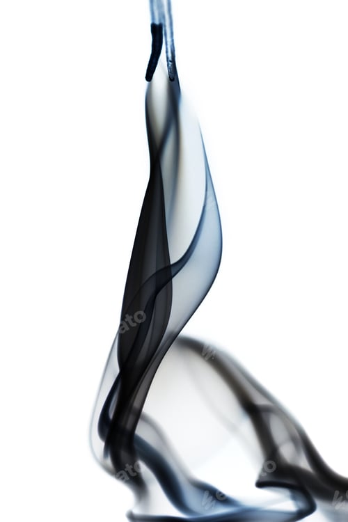 Preview: Smoke Shapes On White Background
