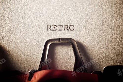 Preview: The Word, Retro, Written With A Typewriter.