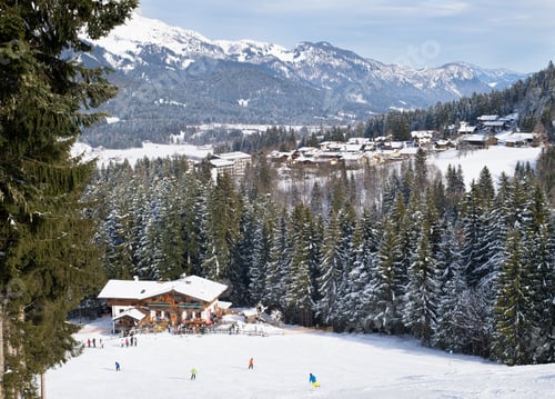 Preview: Ski Slopes In Austrian Alpes.
