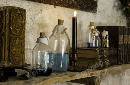 Preview: Witchcraft Objects To Do Magic, Detail Of Belief And Mystery, Fear
