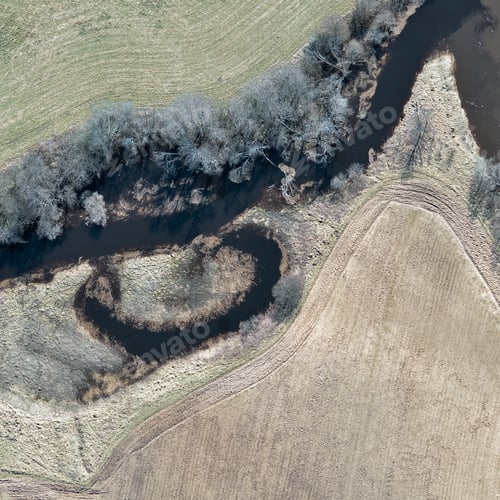 Preview: Aerial View Over The Small River