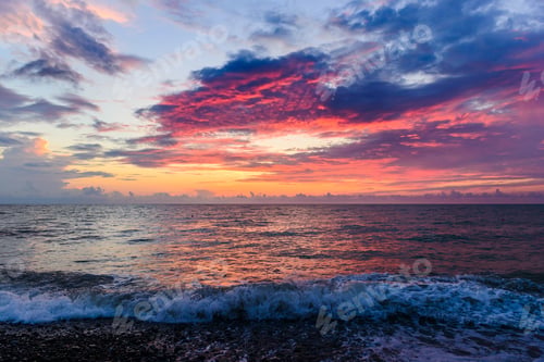 Preview: Amazing Purple Sunset Over The Black Sea