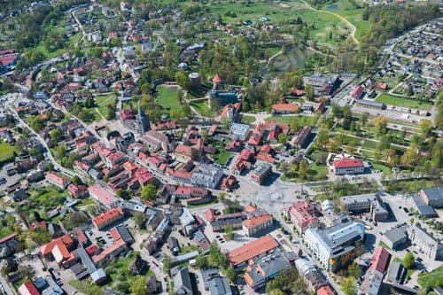 Preview: Aerial View Over The Cesis City