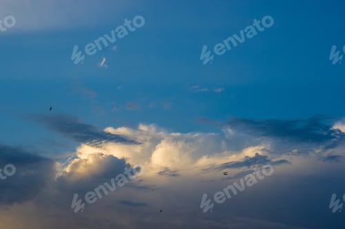Preview: Landscape With Dramatic Light - Beautiful Golden Sunset With Saturated Sky And Clouds.